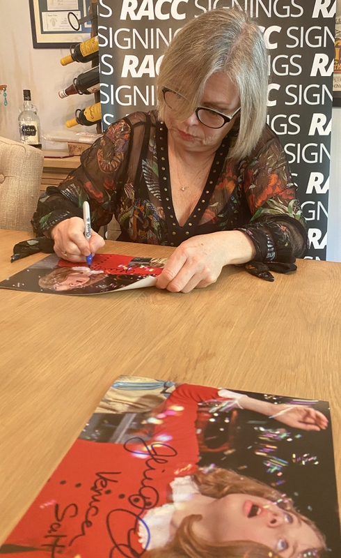 Julie Dawn Cole Signing Autographs for RACC Autograph Collector Framing History Julie Dawn Cole Signing Autograph for RACC Autograph Collector Framing History