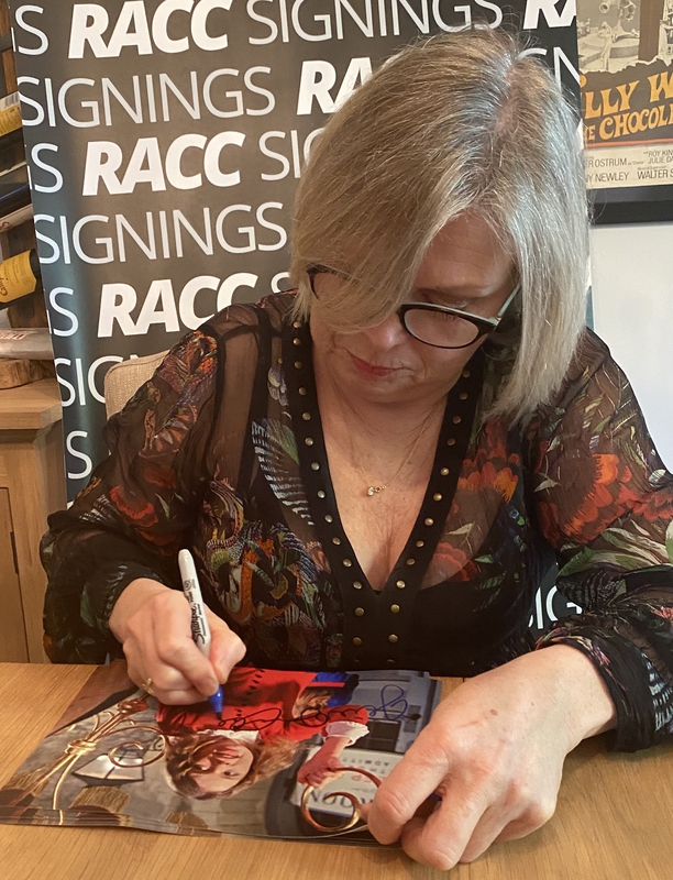 Julie Dawn Cole Signing Autographs for RACC Autograph Collector Framing History Julie Dawn Cole Signing Autograph for RACC Autograph Collector Framing History