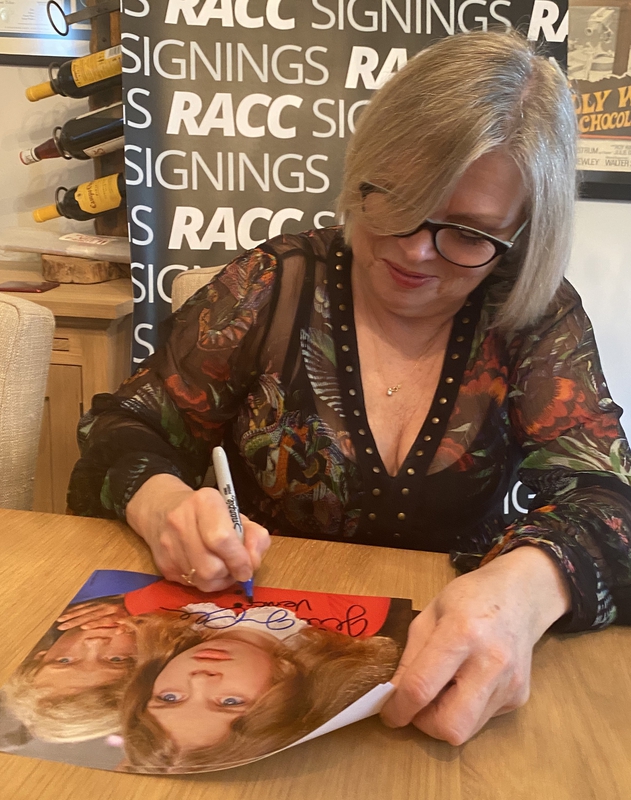 Julie Dawn Cole Signing Autographs for RACC Autograph Collector Framing History Julie Dawn Cole Signing Autograph for RACC Autograph Collector Framing History