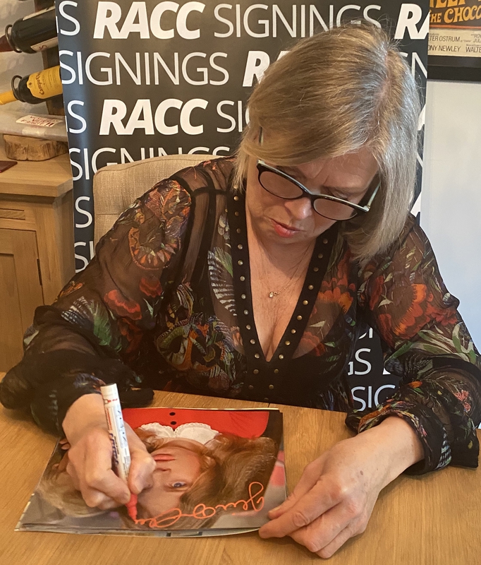 Julie Dawn Cole Signing Autographs for RACC Autograph Collector Framing History Julie Dawn Cole Signing Autograph for RACC Autograph Collector Framing History