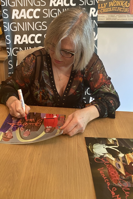 Julie Dawn Cole Signing Autographs for RACC Autograph Collector Framing History Julie Dawn Cole Signing Autograph for RACC Autograph Collector Framing History
