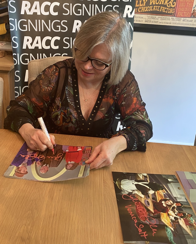 Julie Dawn Cole Signing Autographs for RACC Autograph Collector Framing History Julie Dawn Cole Signing Autograph for RACC Autograph Collector Framing History