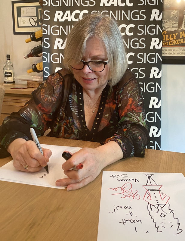 Julie Dawn Cole Signing Autographs for RACC Autograph Collector Framing History Julie Dawn Cole Signing Autograph for RACC Autograph Collector Framing History