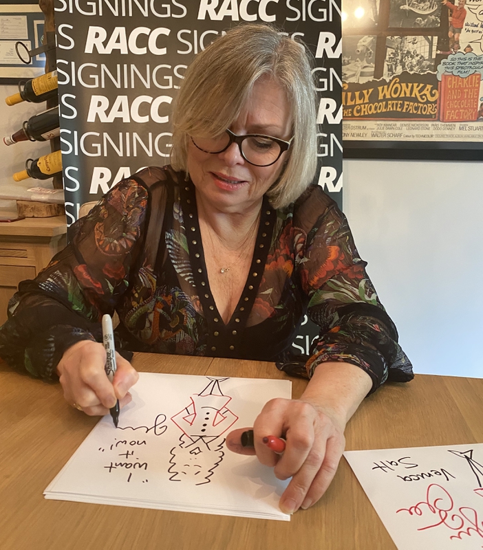 Julie Dawn Cole Signing Autographs for RACC Autograph Collector Framing History Julie Dawn Cole Signing Autograph for RACC Autograph Collector Framing History
