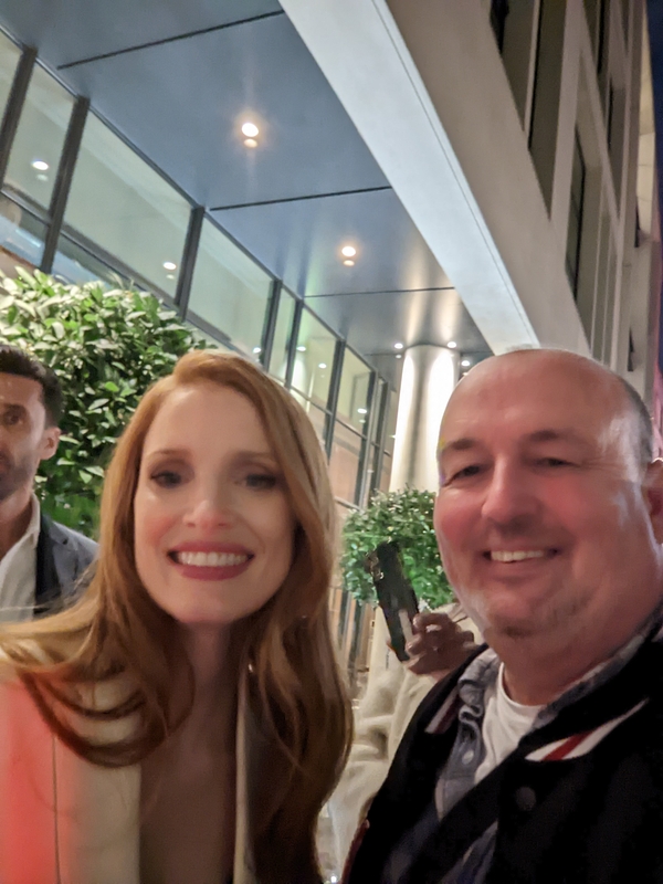 Jessica Chastain Photo with RACC Autograph Collector Celebrity Signings UK