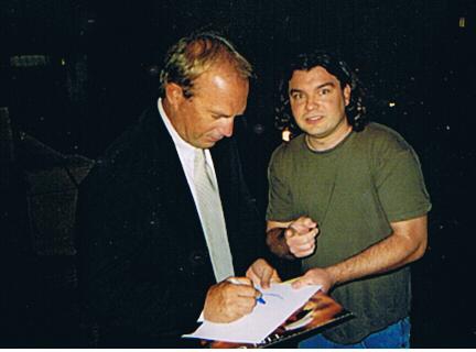 Kevin Costner Photo with RACC Autograph Collector bpautographs Kevin Costner Photo with RACC Autograph Collector bpautographs