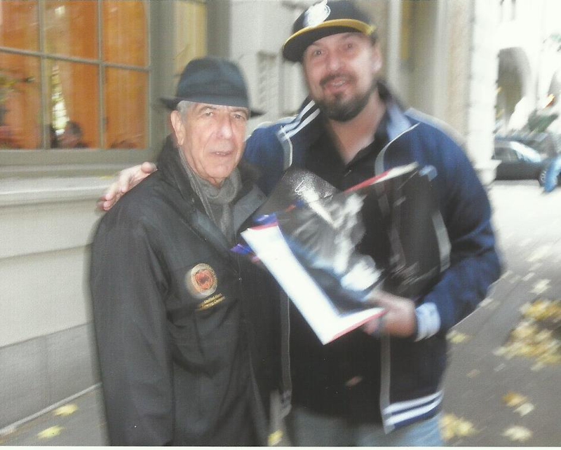 Leonard Cohen Photo with RACC Autograph Collector Autographs99 Leonard Cohen Photo with RACC Autograph Collector Autographs99