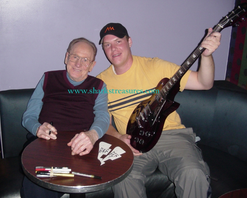 Les Paul Photo with RACC Autograph Collector Shark’s Treasures