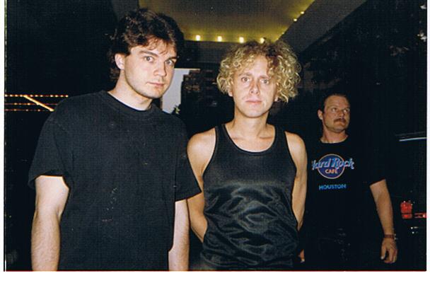 Martin Gore Photo with RACC Autograph Collector bpautographs