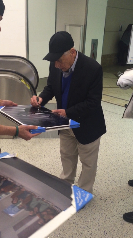 Mel Brooks Signing Autograph for RACC Autograph Collector Mike Schreiber