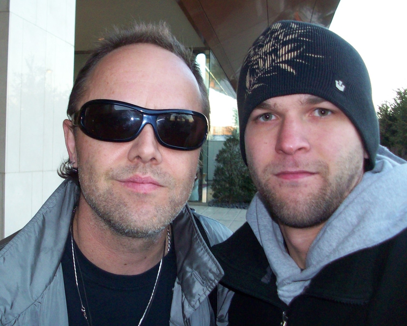 Lars Ulrich Photo with RACC Autograph Collector All-Star Signatures, LLC