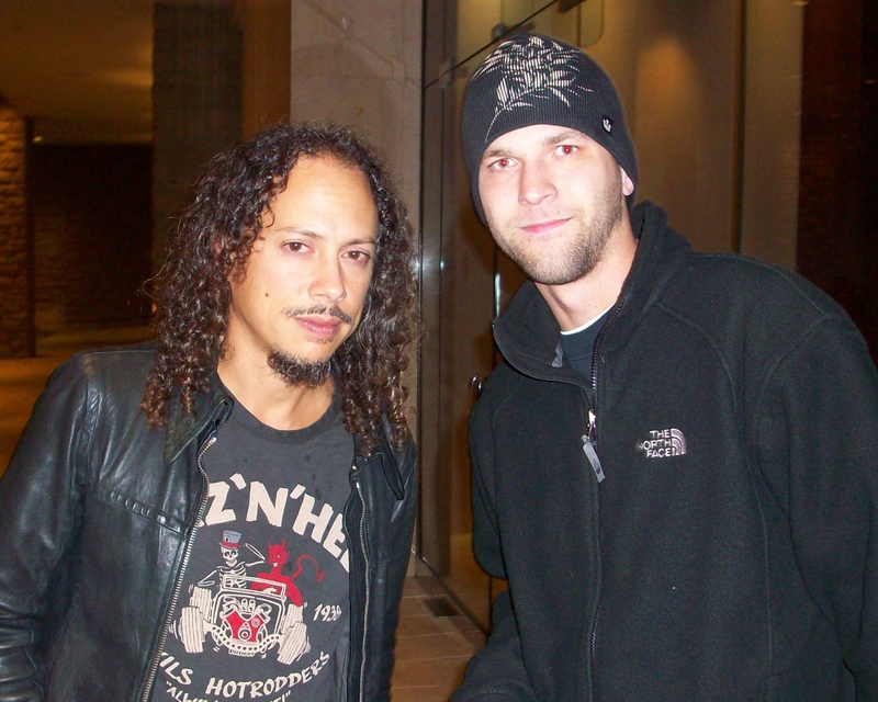 Kirk Hammett Photo with RACC Autograph Collector All-Star Signatures, LLC