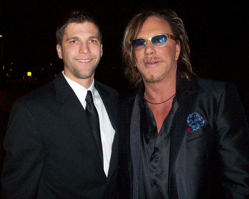 Mickey Rourke Photo with RACC Autograph Collector All-Star Signatures, LLC Mickey Rourke Photo with RACC Autograph Collector All-Star Signatures, LLC