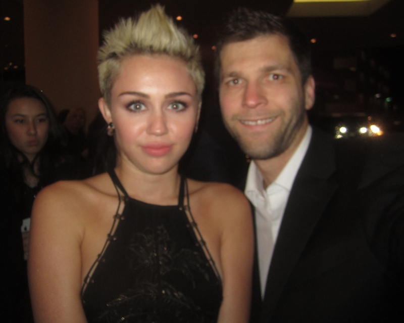 Miley Cyrus Photo with RACC Autograph Collector All-Star Signatures, LLC