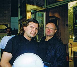 Phil Collins Photo with RACC Autograph Collector bpautographs