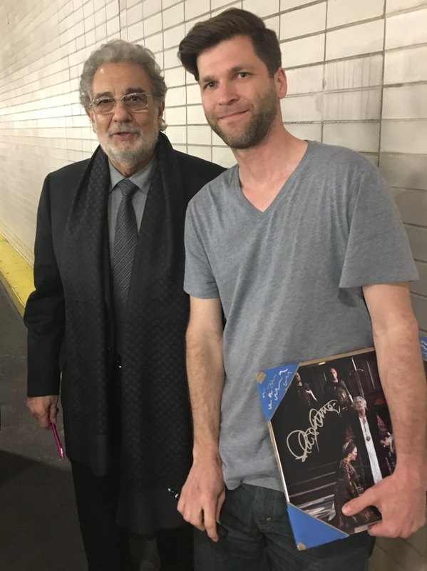Placido Domingo Photo with RACC Autograph Collector All-Star Signatures, LLC