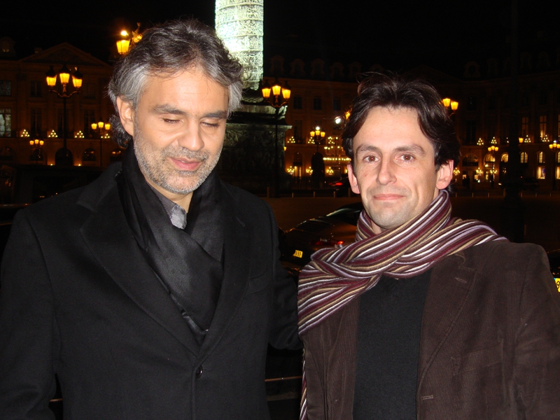 Andrea Bocelli Photo with RACC Autograph Collector CB Autographs