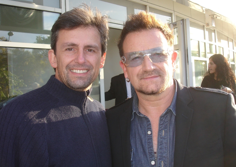 Bono Photo with RACC Autograph Collector CB Autographs