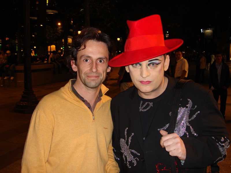 Boy George Photo with RACC Autograph Collector CB Autographs Boy George Photo with RACC Autograph Collector CB Autographs
