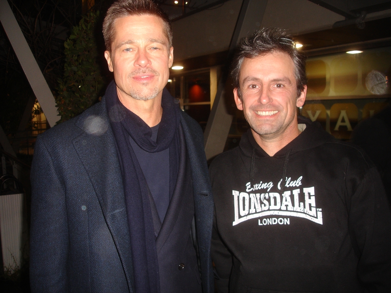 Brad Pitt Photo with RACC Autograph Collector CB Autographs