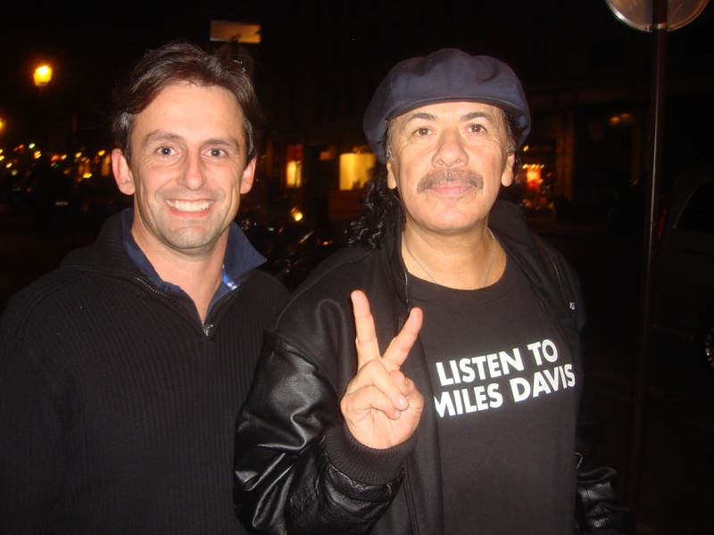 Carlos Santana Photo with RACC Autograph Collector CB Autographs