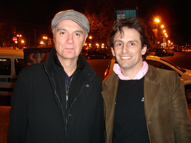 David Byrne Photo with RACC Autograph Collector CB Autographs