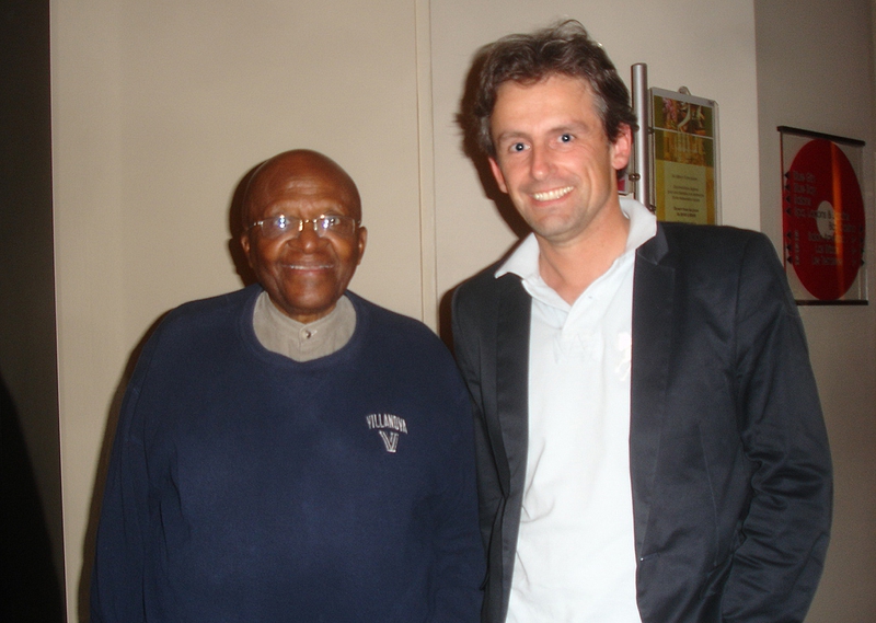 Desmond Tutu Photo with RACC Autograph Collector CB Autographs Desmond Tutu Photo with RACC Autograph Collector CB Autographs