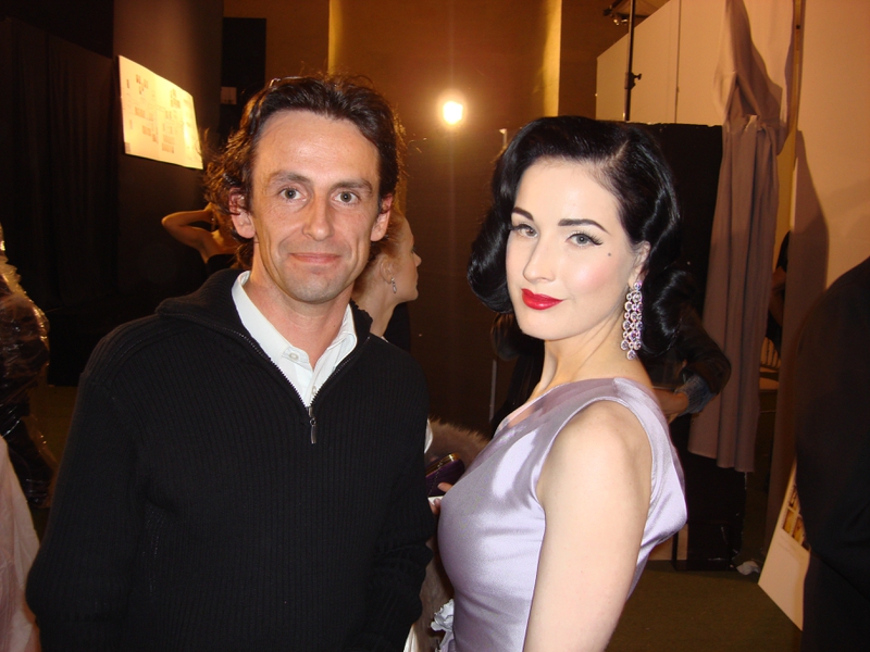 Dita Von Teese Photo with RACC Autograph Collector CB Autographs