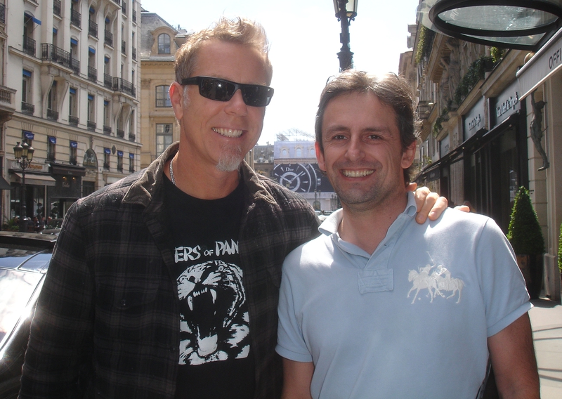 James Hetfield Photo with RACC Autograph Collector CB Autographs