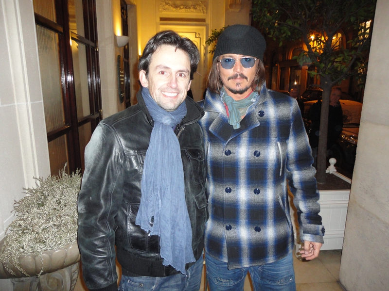 Johnny Depp Photo with RACC Autograph Collector CB Autographs