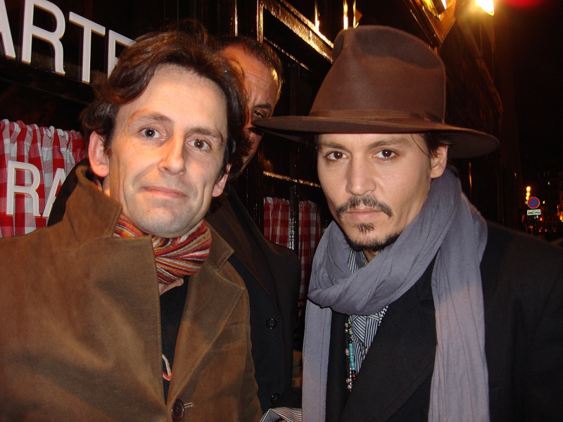 Johnny Depp Photo with RACC Autograph Collector CB Autographs