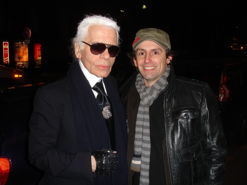 Karl Lagerfeld Photo with RACC Autograph Collector CB Autographs