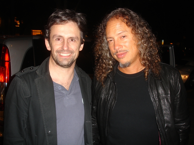 Kirk Hammett Photo with RACC Autograph Collector CB Autographs