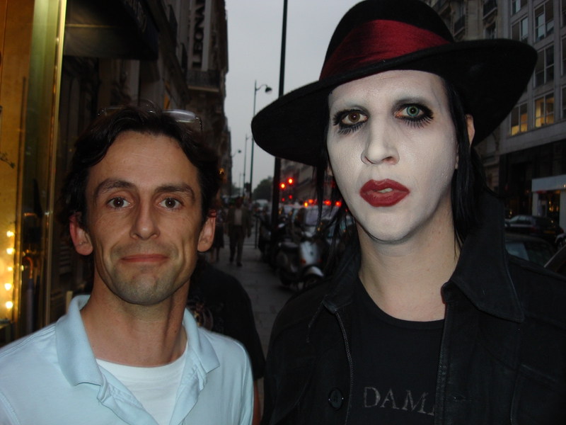 Marilyn Manson Photo with RACC Autograph Collector CB Autographs Marilyn Manson Photo with RACC Autograph Collector CB Autographs