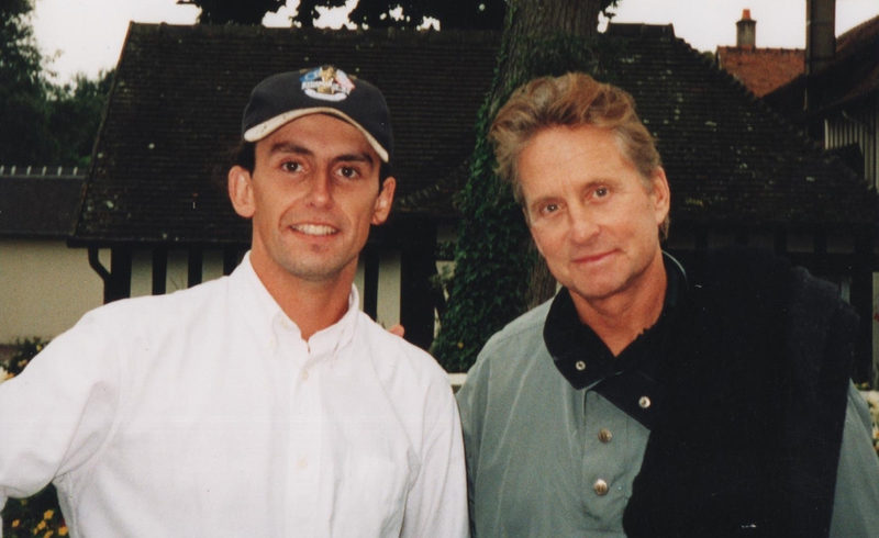 Michael Douglas Photo with RACC Autograph Collector CB Autographs Michael Douglas Photo with RACC Autograph Collector CB Autographs