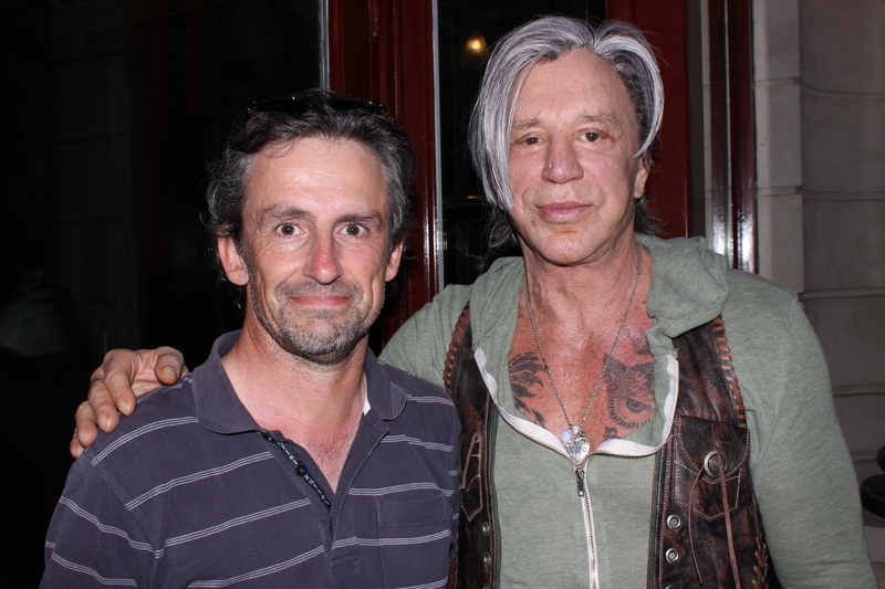 Mickey Rourke Photo with RACC Autograph Collector CB Autographs