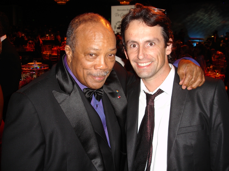 Quincy Jones Photo with RACC Autograph Collector CB Autographs