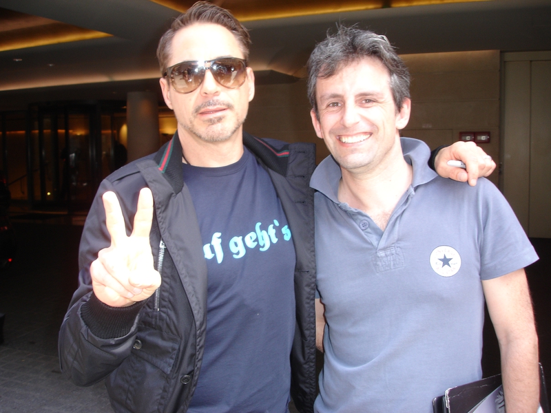 Robert Downey Jr. Photo with RACC Autograph Collector CB Autographs