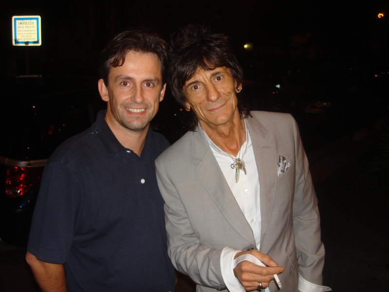 Ronnie Wood Photo with RACC Autograph Collector CB Autographs