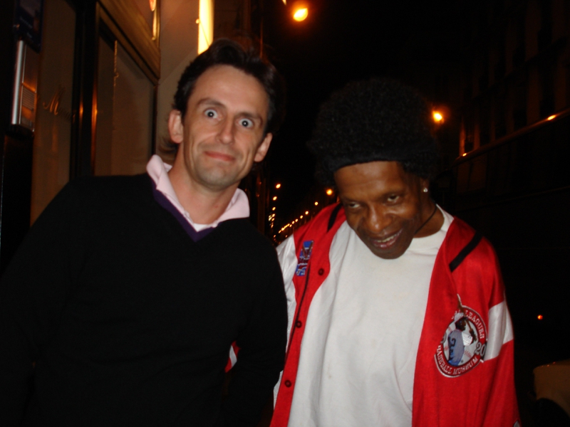 Sly Stone Photo with RACC Autograph Collector CB Autographs Sly Stone Photo with RACC Autograph Collector CB Autographs
