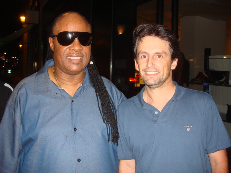 Stevie Wonder Photo with RACC Autograph Collector CB Autographs