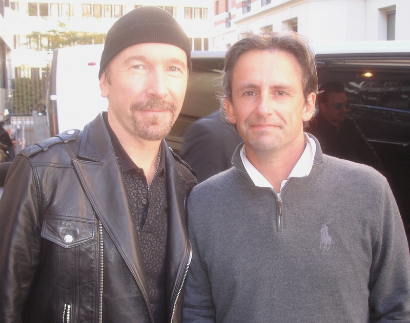 The Edge Photo with RACC Autograph Collector CB Autographs