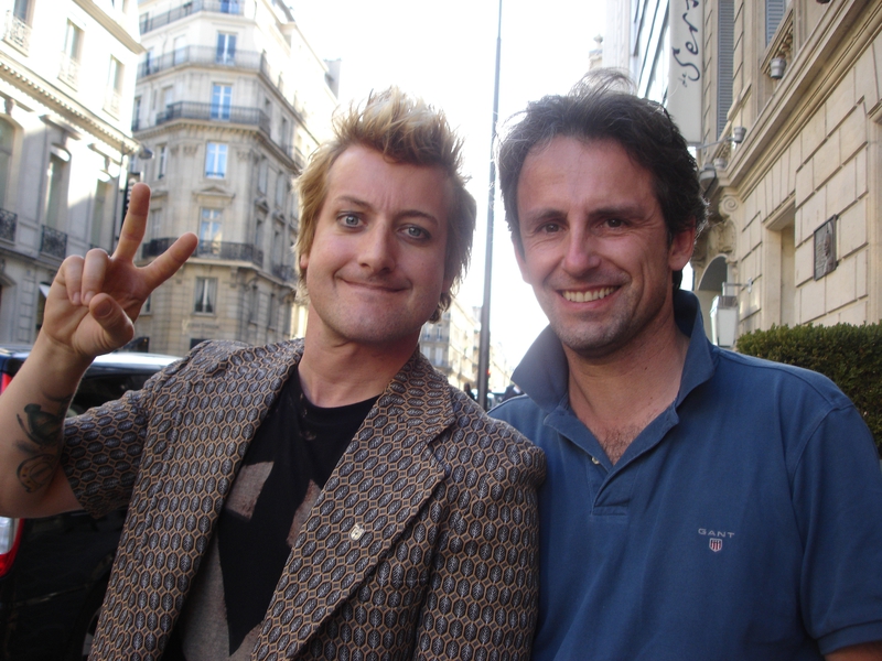 Tre Cool Photo with RACC Autograph Collector CB Autographs