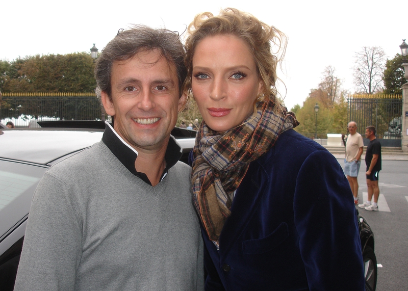 Uma Thurman Photo with RACC Autograph Collector CB Autographs