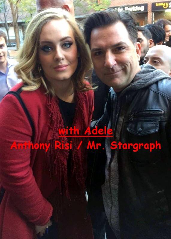 Adele Photo with RACC Autograph Collector Anthony Risi
