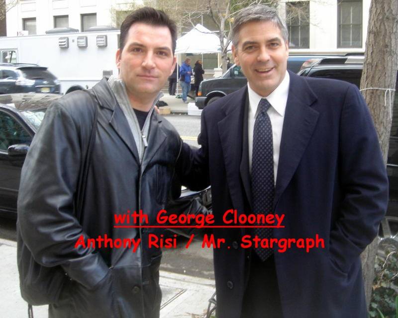 George Clooney Photo with RACC Autograph Collector Anthony Risi