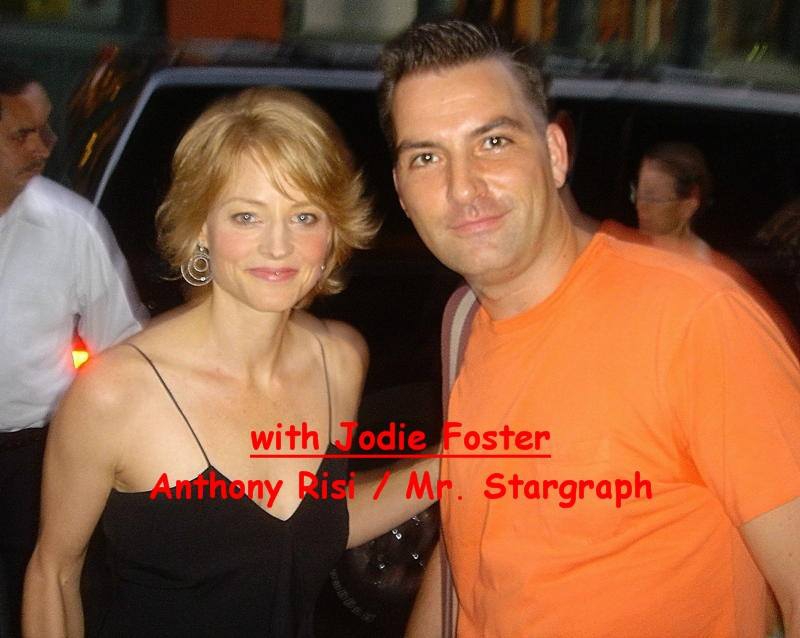 Jodie Foster Photo with RACC Autograph Collector Anthony Risi