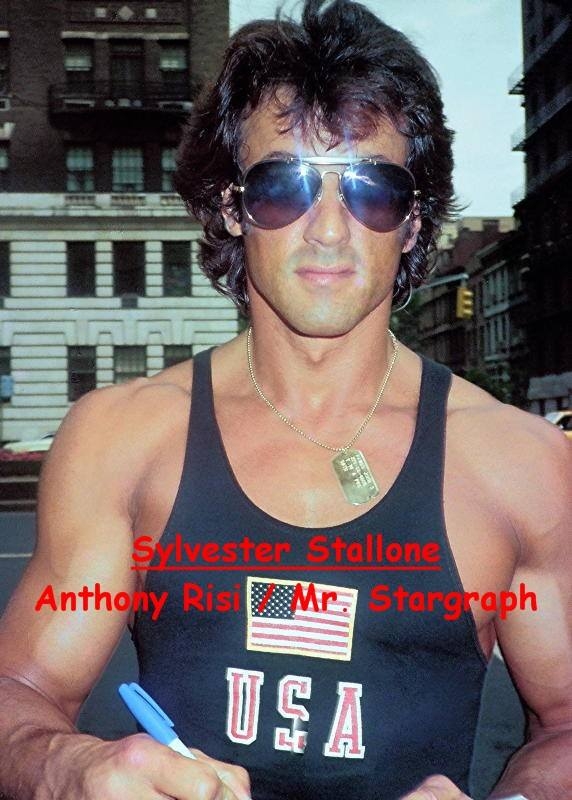 Sylvester Stallone with RACC Trusted collector Anthony Risi
