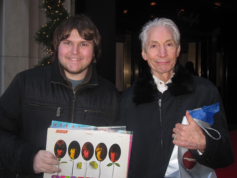 Charlie Watts Photo with RACC Autograph Collector Ilya Zeta