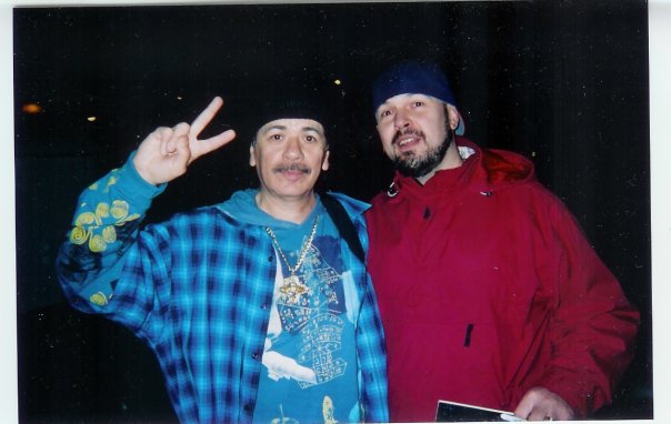 Carlos Santana Photo with RACC Autograph Collector Autographs99